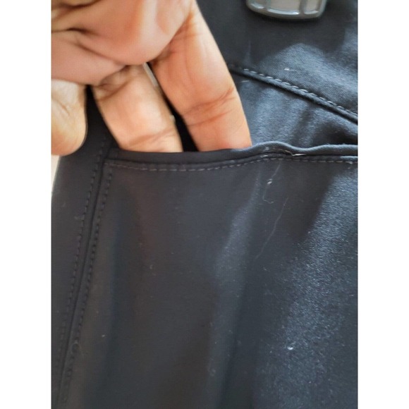 White House Black Market Women Black Cotton Straight Leg Belt Loops Pant Size 6R - Picture 11 of 12